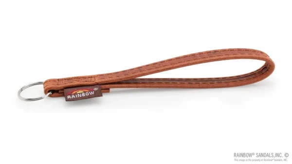 Leather Keychain Loop – Rust