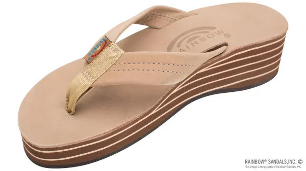 Six Layer Wedge Leather 1″ Leather Strap