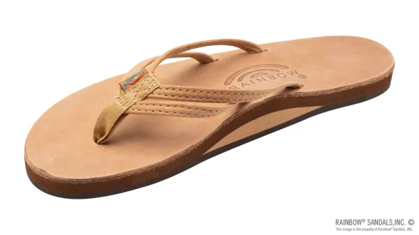 The Sandpiper – Luxury Leather  Single Layer Arch Support with 1/3″ Double Narrow Strap